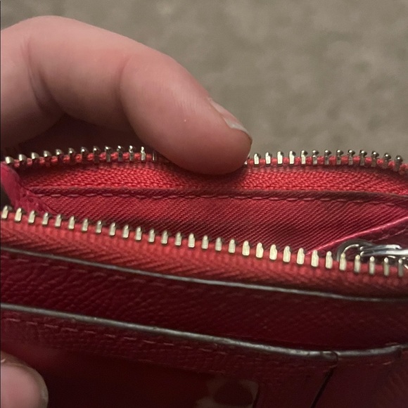 Coach Fuchsia Leather Pouch - Picture 5 of 5